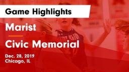 Marist  vs Civic Memorial  Game Highlights - Dec. 28, 2019