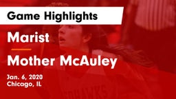 Marist  vs Mother McAuley  Game Highlights - Jan. 6, 2020