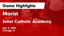 Marist  vs Joliet Catholic Academy  Game Highlights - Feb. 5, 2020