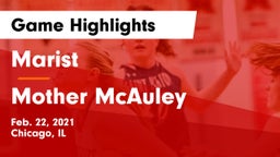 Marist  vs Mother McAuley  Game Highlights - Feb. 22, 2021