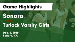 Sonora  vs Turlock  Varsity Girls Game Highlights - Dec. 5, 2019