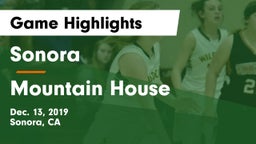 Sonora  vs Mountain House  Game Highlights - Dec. 13, 2019