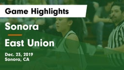 Sonora  vs East Union  Game Highlights - Dec. 23, 2019