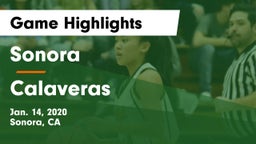 Sonora  vs Calaveras  Game Highlights - Jan. 14, 2020