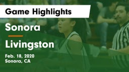 Sonora  vs Livingston  Game Highlights - Feb. 18, 2020