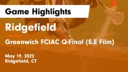 Ridgefield  vs Greenwich FCIAC Q-Final (S.E Film) Game Highlights - May 19, 2022