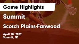 Summit  vs Scotch Plains-Fanwood  Game Highlights - April 20, 2022