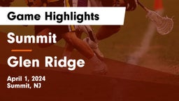 Summit  vs Glen Ridge  Game Highlights - April 1, 2024