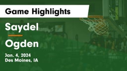 Saydel  vs Ogden  Game Highlights - Jan. 4, 2024