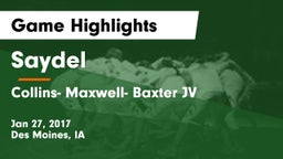 Saydel  vs Collins- Maxwell- Baxter JV Game Highlights - Jan 27, 2017