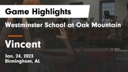 Westminster School at Oak Mountain  vs Vincent  Game Highlights - Jan. 24, 2023