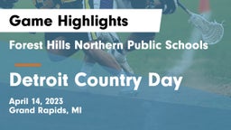 Forest Hills Northern Public Schools vs Detroit Country Day  Game Highlights - April 14, 2023