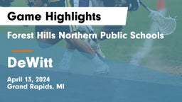 Forest Hills Northern Public Schools vs DeWitt  Game Highlights - April 13, 2024