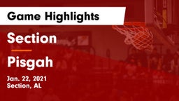 Section  vs Pisgah  Game Highlights - Jan. 22, 2021