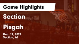 Section  vs Pisgah  Game Highlights - Dec. 12, 2023