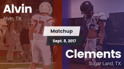 Matchup: Alvin  vs. Clements  2017