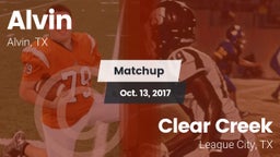 Matchup: Alvin  vs. Clear Creek  2017