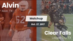 Matchup: Alvin  vs. Clear Falls  2017