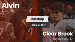 Matchup: Alvin  vs. Clear Brook  2017