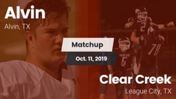 Matchup: Alvin  vs. Clear Creek  2019