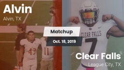 Matchup: Alvin  vs. Clear Falls  2019