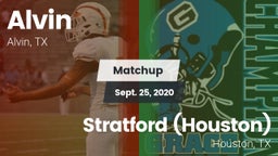 Matchup: Alvin  vs. Stratford  (Houston) 2020