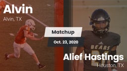 Matchup: Alvin  vs. Alief Hastings  2020