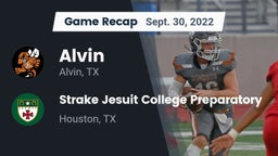 Recap: Alvin  vs. Strake Jesuit College Preparatory 2022