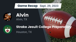 Recap: Alvin  vs. Strake Jesuit College Preparatory 2023