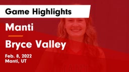 Manti  vs Bryce Valley  Game Highlights - Feb. 8, 2022