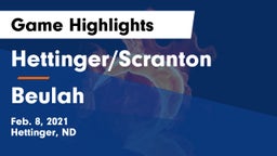 Hettinger/Scranton  vs Beulah  Game Highlights - Feb. 8, 2021