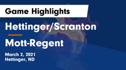 Hettinger/Scranton  vs Mott-Regent  Game Highlights - March 2, 2021