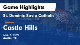 St. Dominic Savio Catholic  vs Castle Hills Game Highlights - Jan. 3, 2020