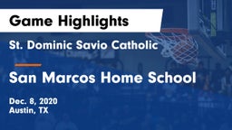 St. Dominic Savio Catholic  vs San Marcos Home School Game Highlights - Dec. 8, 2020