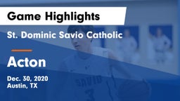St. Dominic Savio Catholic  vs Acton Game Highlights - Dec. 30, 2020