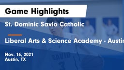 St. Dominic Savio Catholic  vs Liberal Arts & Science Academy - Austin Game Highlights - Nov. 16, 2021