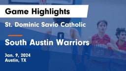 St. Dominic Savio Catholic  vs South Austin Warriors Game Highlights - Jan. 9, 2024