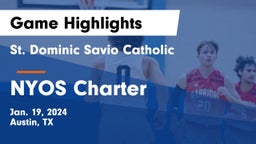 St. Dominic Savio Catholic  vs NYOS Charter Game Highlights - Jan. 19, 2024