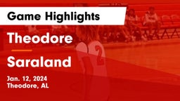 Theodore  vs Saraland  Game Highlights - Jan. 12, 2024