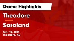 Theodore  vs Saraland  Game Highlights - Jan. 12, 2024