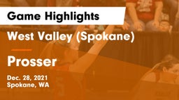 West Valley  (Spokane) vs Prosser  Game Highlights - Dec. 28, 2021