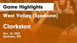 West Valley  (Spokane) vs Clarkston  Game Highlights - Jan. 18, 2022