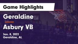 Geraldine  vs Asbury VB Game Highlights - Jan. 8, 2022