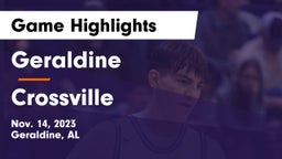Geraldine  vs Crossville  Game Highlights - Nov. 14, 2023