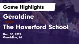 Geraldine  vs The Haverford School Game Highlights - Dec. 30, 2023