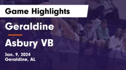 Geraldine  vs Asbury VB Game Highlights - Jan. 9, 2024