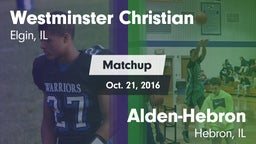 Matchup: Westminster vs. Alden-Hebron  2016