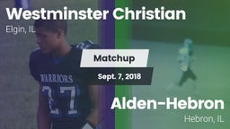 Matchup: Westminster vs. Alden-Hebron  2018