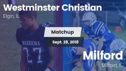 Matchup: Westminster vs. Milford  2018
