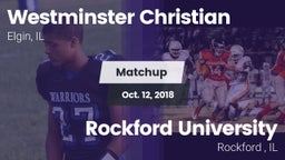 Matchup: Westminster vs. Rockford University  2018